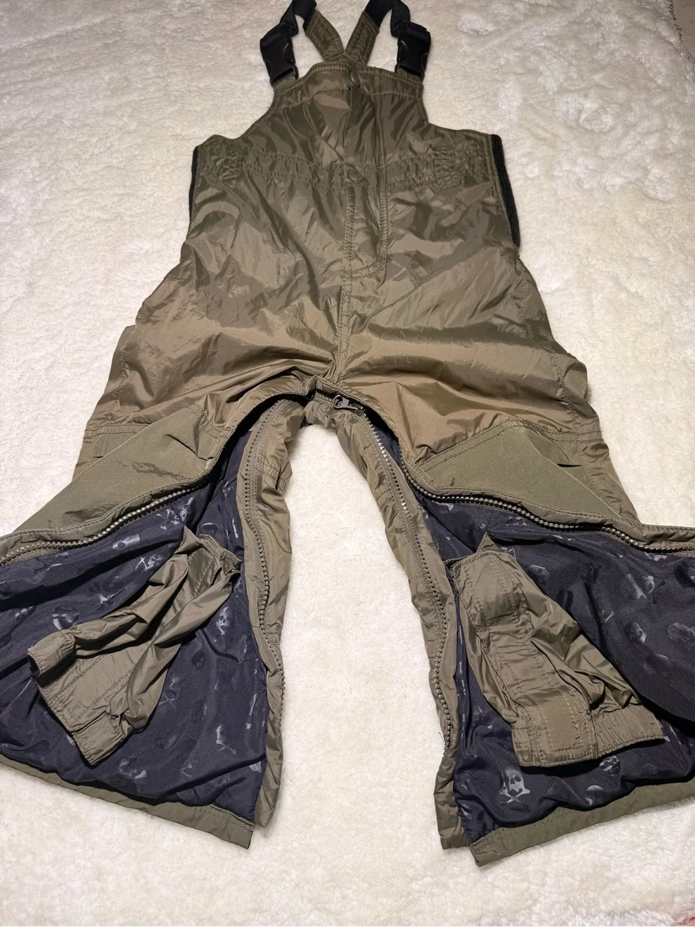 Baby Gap Toddler Snow Bibs Ski Suit Pants green insulated size 3 years